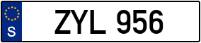 Trailer License Plate